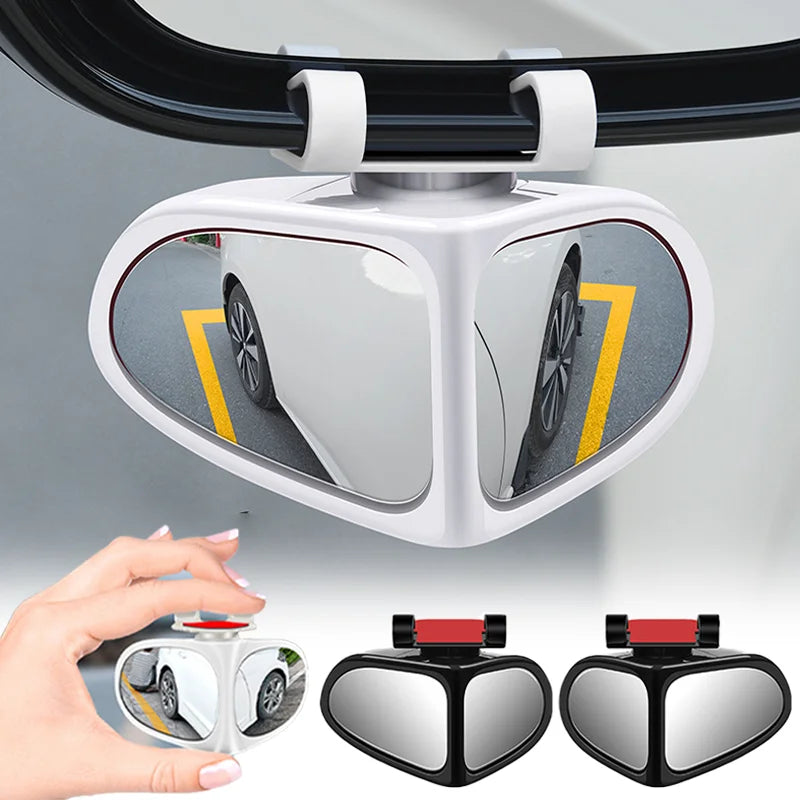 360-degree adjustable blind spot mirror for a car