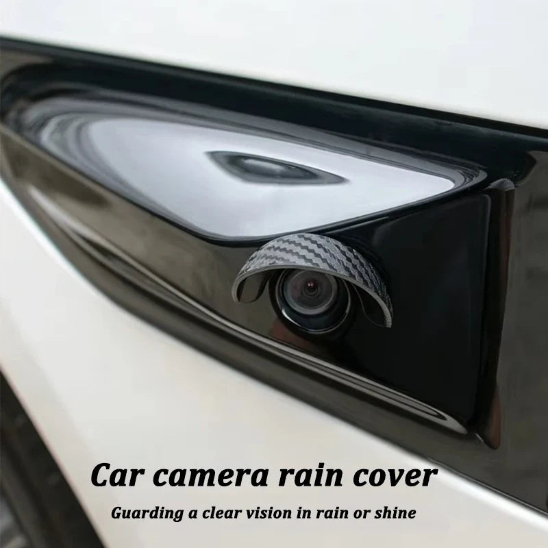 Self-adhesive rain cover for a car reversing camera