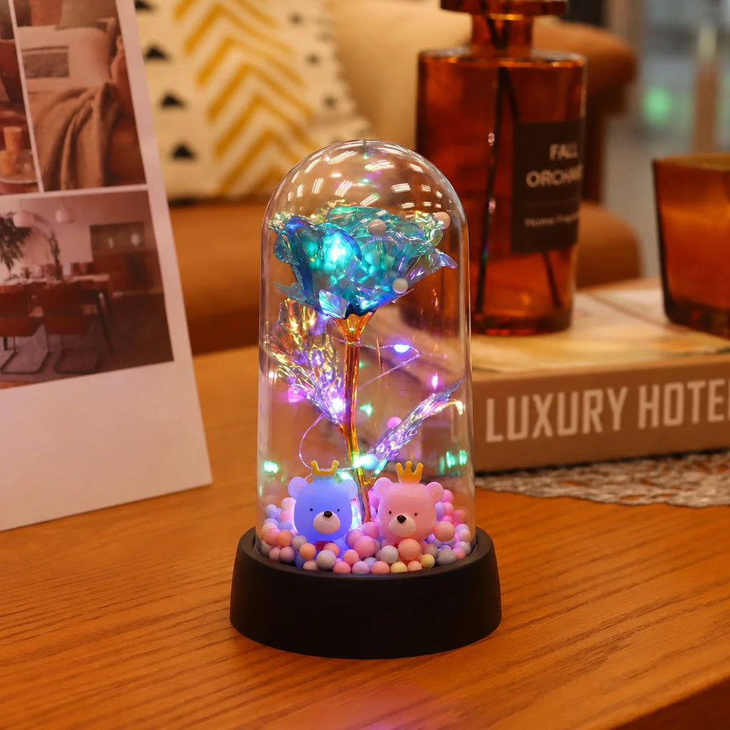 LED Eternal Rose Light – 24K Gold Foil Flower Gift
