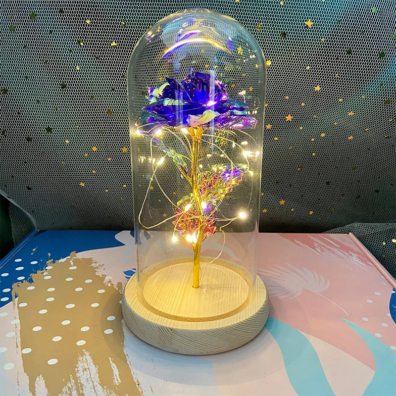 LED Eternal Rose Light – 24K Gold Foil Flower Gift