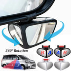 360° Adjustable Blind Spot Mirror – Dual Wide Angle Auxiliary Rearview Mirror for Car Front & Rear Wheels