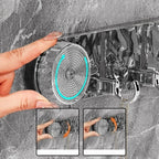 Suction Cup Hook Rail – 5 Hook No-Drill Wall Organizer