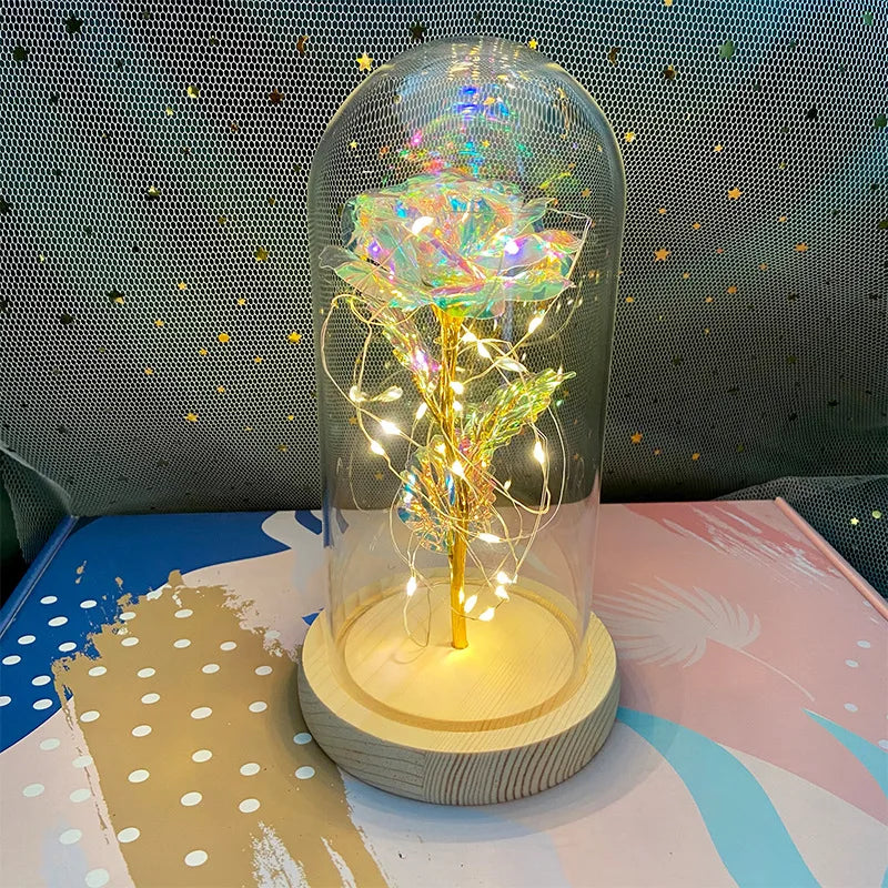 LED Eternal Rose Light – 24K Gold Foil Flower Gift