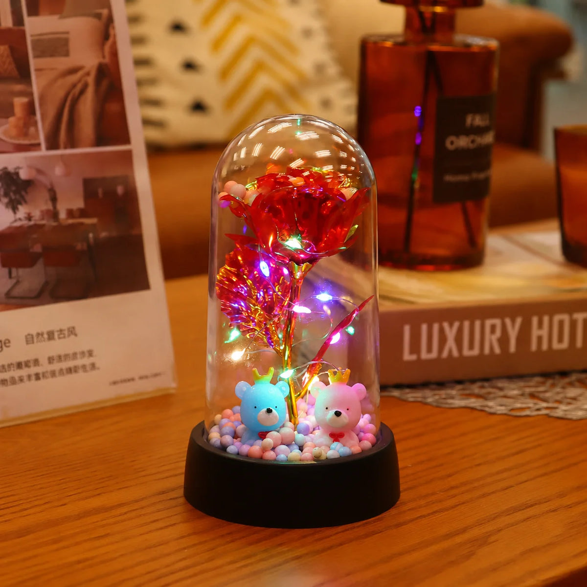 LED Eternal Rose Light – 24K Gold Foil Flower Gift