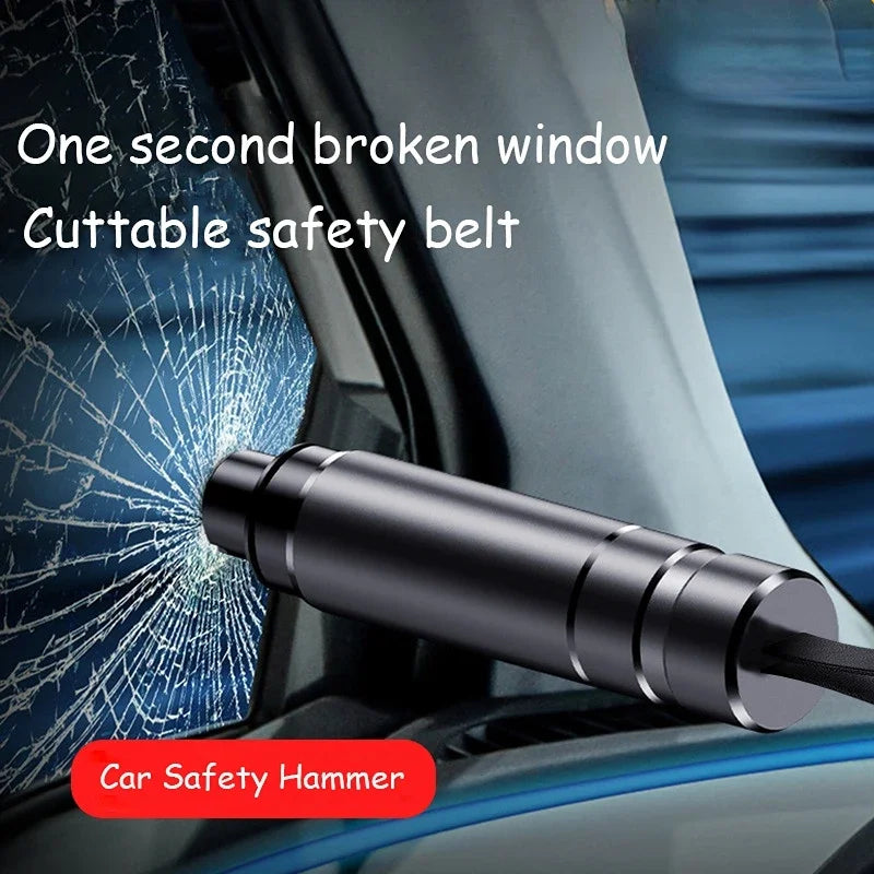 Car Safety Hammer – Emergency Window Breaker & Seat Belt Cutter