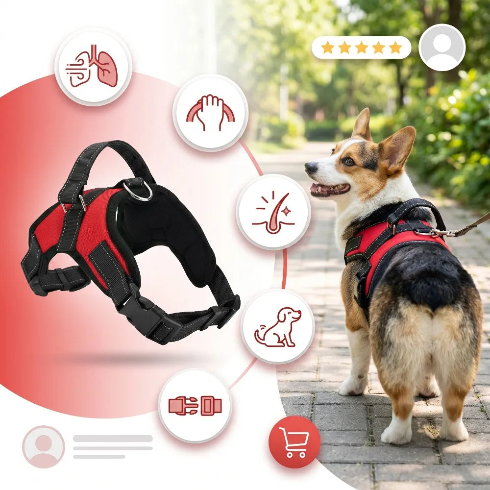 no-pull-dog-harness-reflective-mesh