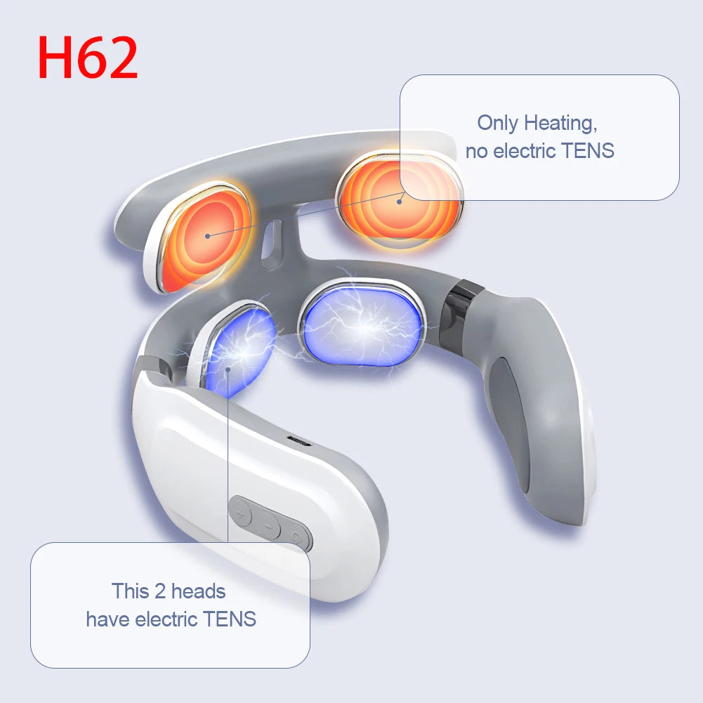 Smart Neck Massager – Heated TENS Pulse Cervical Massager