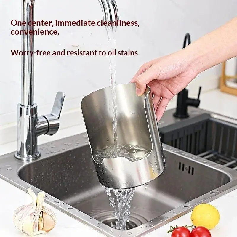 Stainless Steel Utensil Storage Rack – Ladle & Pot Lid Holder