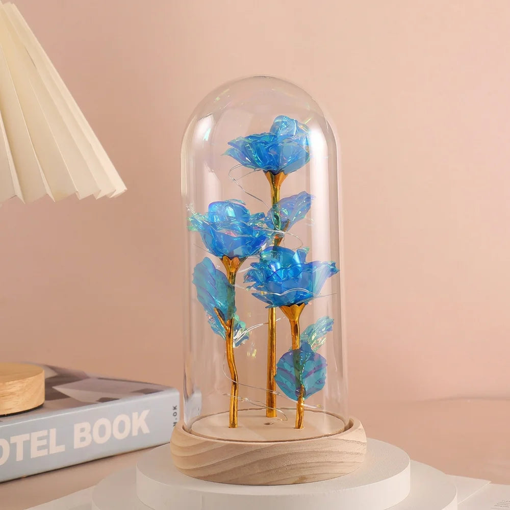 LED Eternal Rose Light – 24K Gold Foil Flower Gift