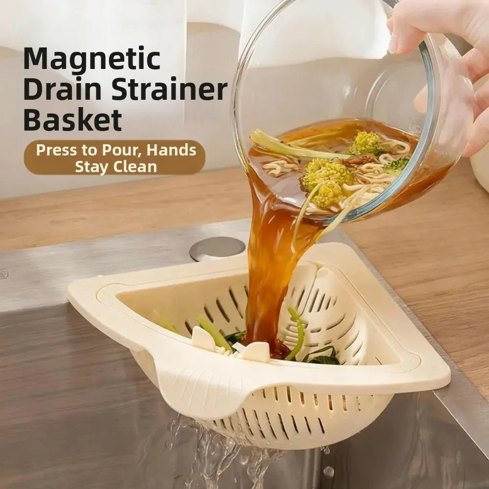 magnetic-sink-drain-basket-triangle-filter