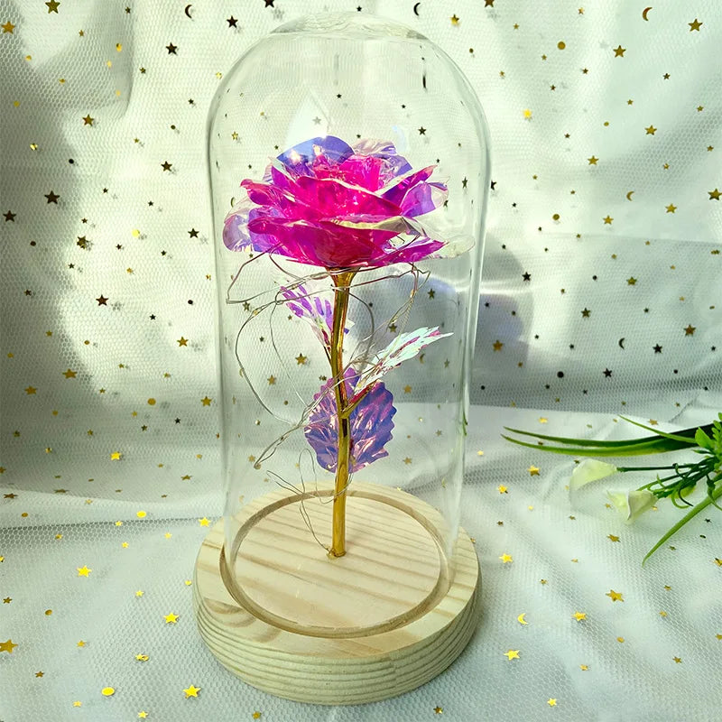 LED Eternal Rose Light – 24K Gold Foil Flower Gift