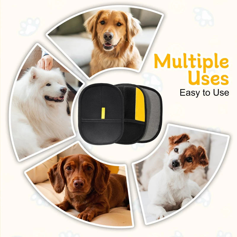 Pet Hair Removal Glove – Double-Sided Deshedding Brush