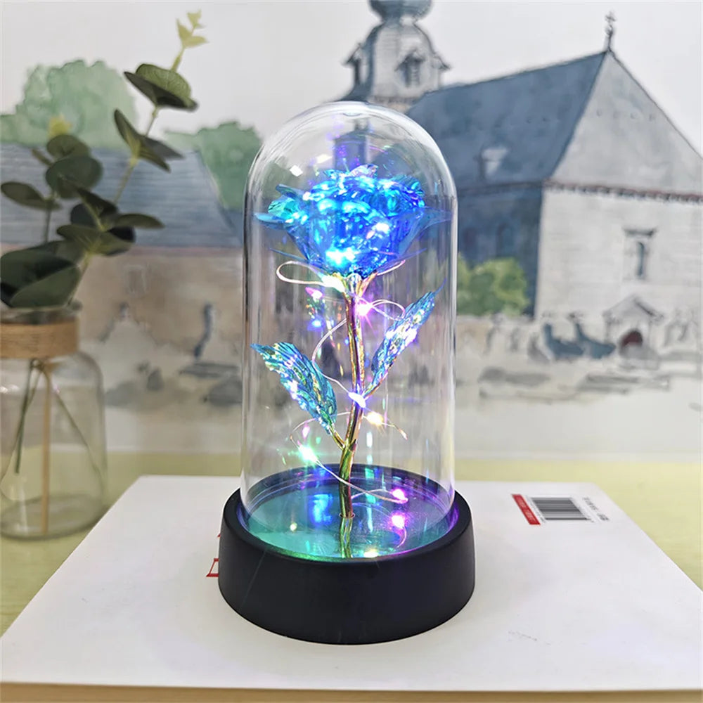 LED Eternal Rose Light – 24K Gold Foil Flower Gift