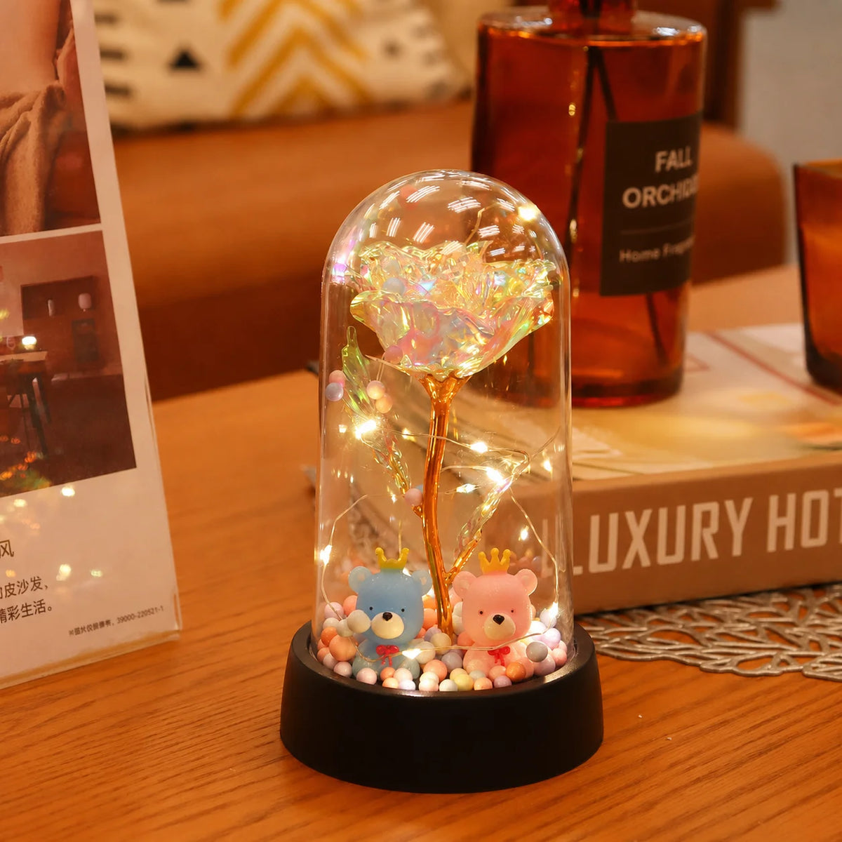 LED Eternal Rose Light – 24K Gold Foil Flower Gift
