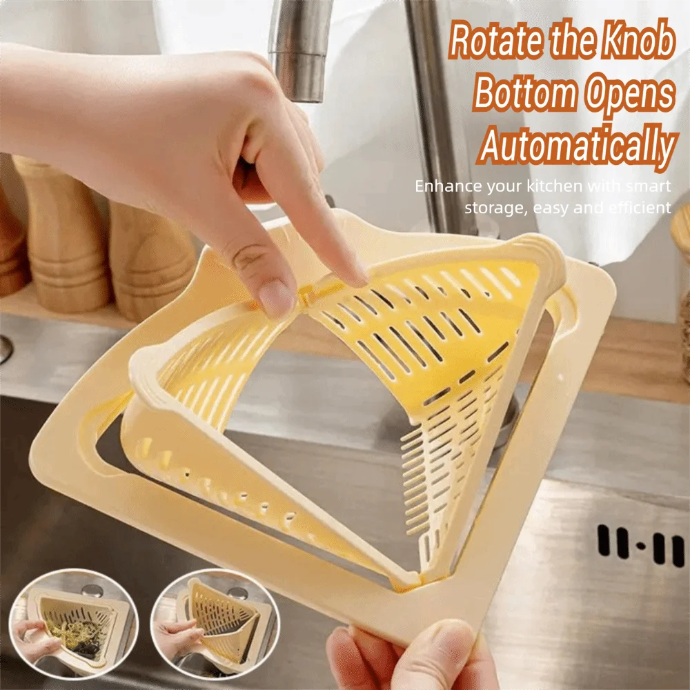 Magnetic Sink Drain Basket – Triangle Food Waste Filter