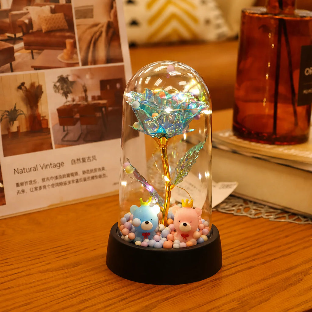 LED Eternal Rose Light – 24K Gold Foil Flower Gift