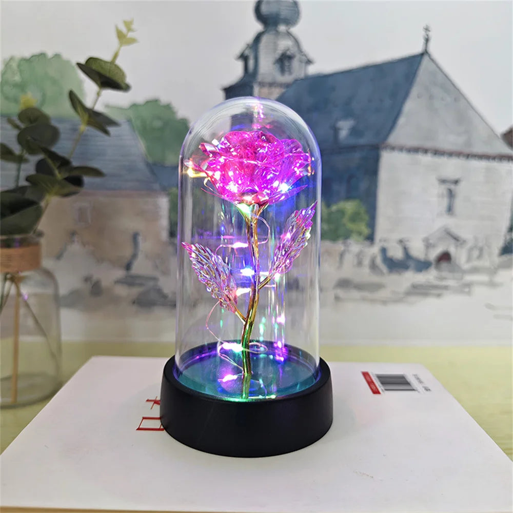 LED Eternal Rose Light – 24K Gold Foil Flower Gift