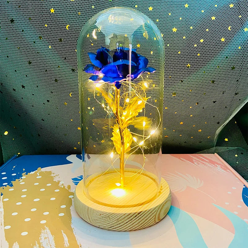 LED Eternal Rose Light – 24K Gold Foil Flower Gift