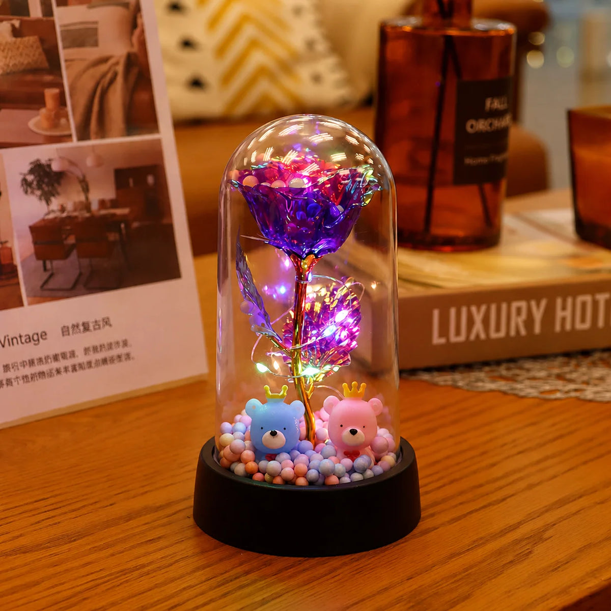 LED Eternal Rose Light – 24K Gold Foil Flower Gift
